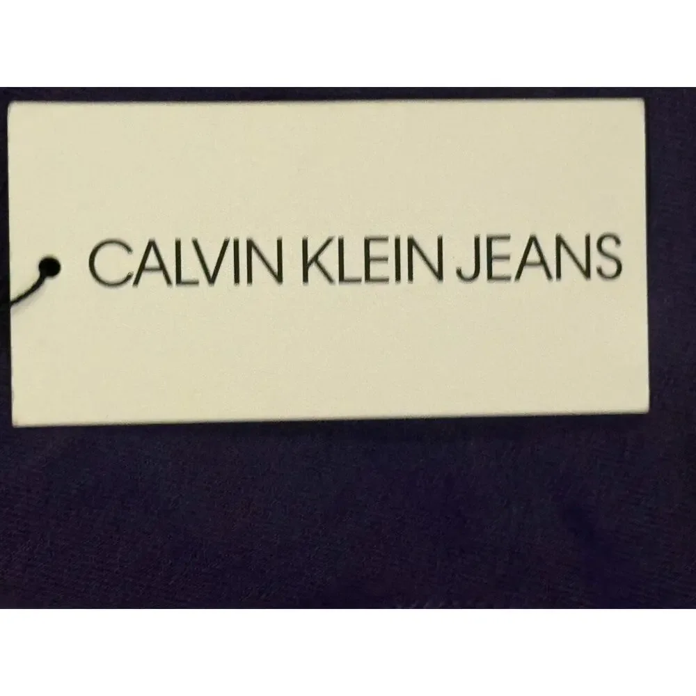 Calvin Klein Jeans Womens Size 32x30 Purple Blue Denim Straight Leg High Rise - Picture 5 of 9